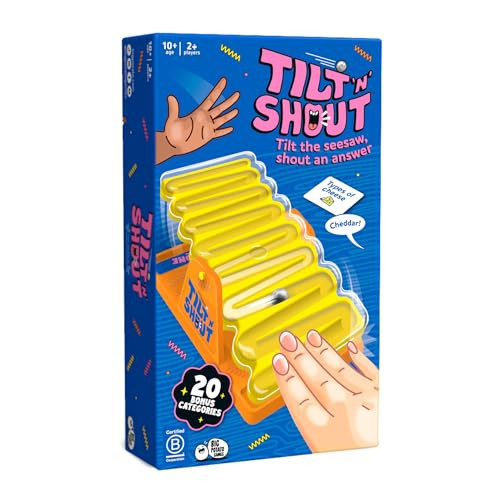 Big Potato Tilt ’n’ Shout – Fast-Paced Family Board Game for Adults & Kids | Shout Out Trivia Party Game with Categories & Bonus Content | New Board Games 2025 | Amazon (US)