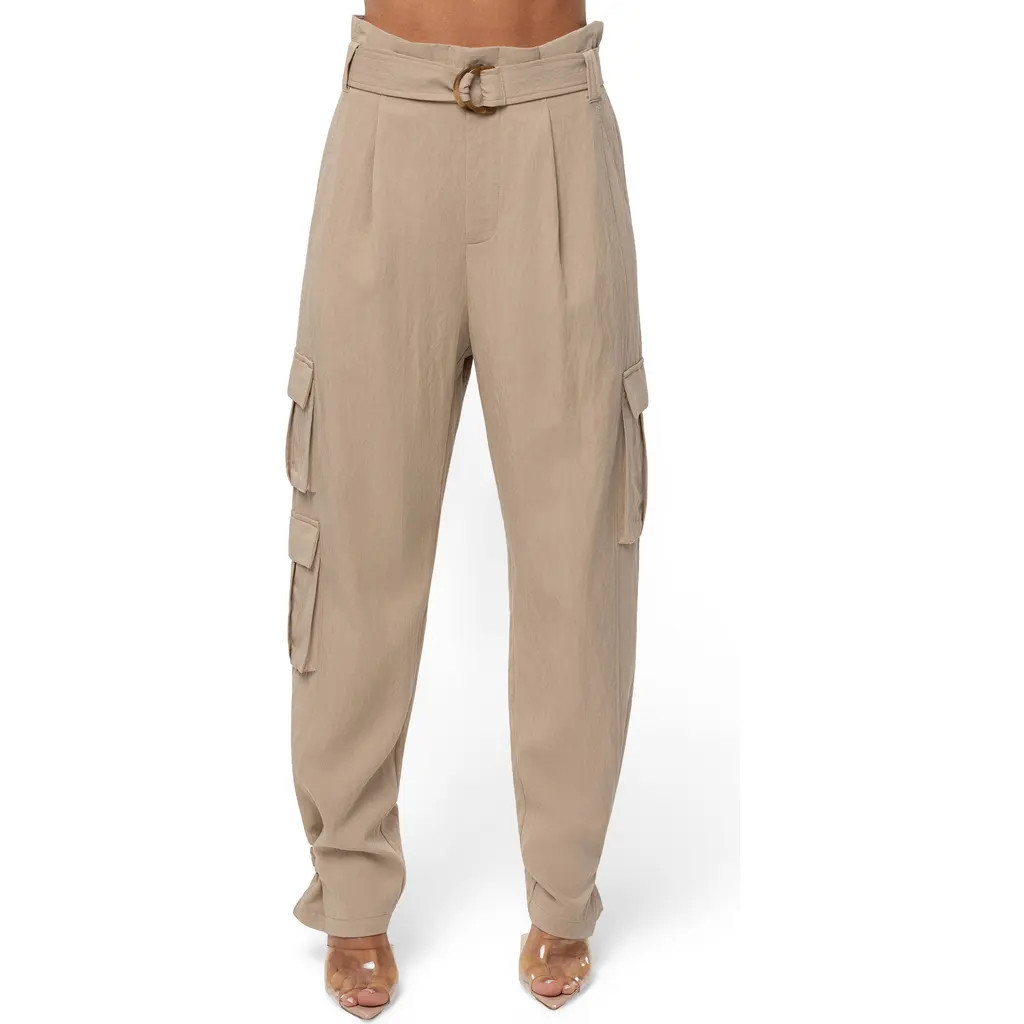 JLUXLABEL Boundless Cargo Pants in Beige at Nordstrom, Size Small | Nordstrom