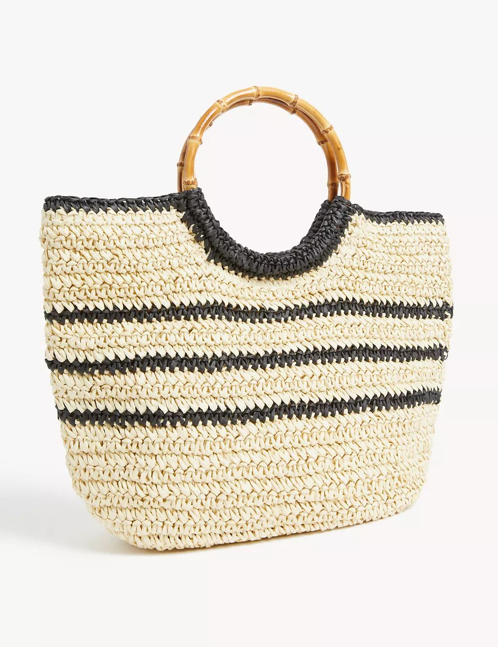 Straw Bamboo Handle Tote Bag | Marks & Spencer (UK)