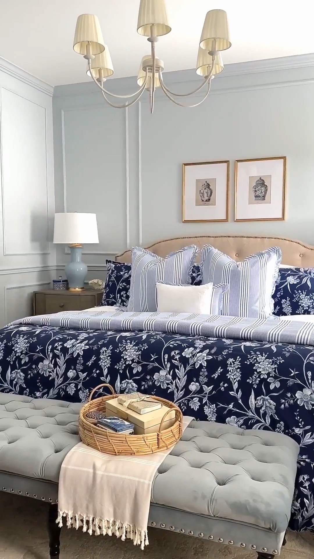 Gorgeous and chic bedding! Love this preppy look with layers of stripes and florals! This all in one set comes with covers for shams and throw pillows too!

#LTKHome #LTKSeasonal