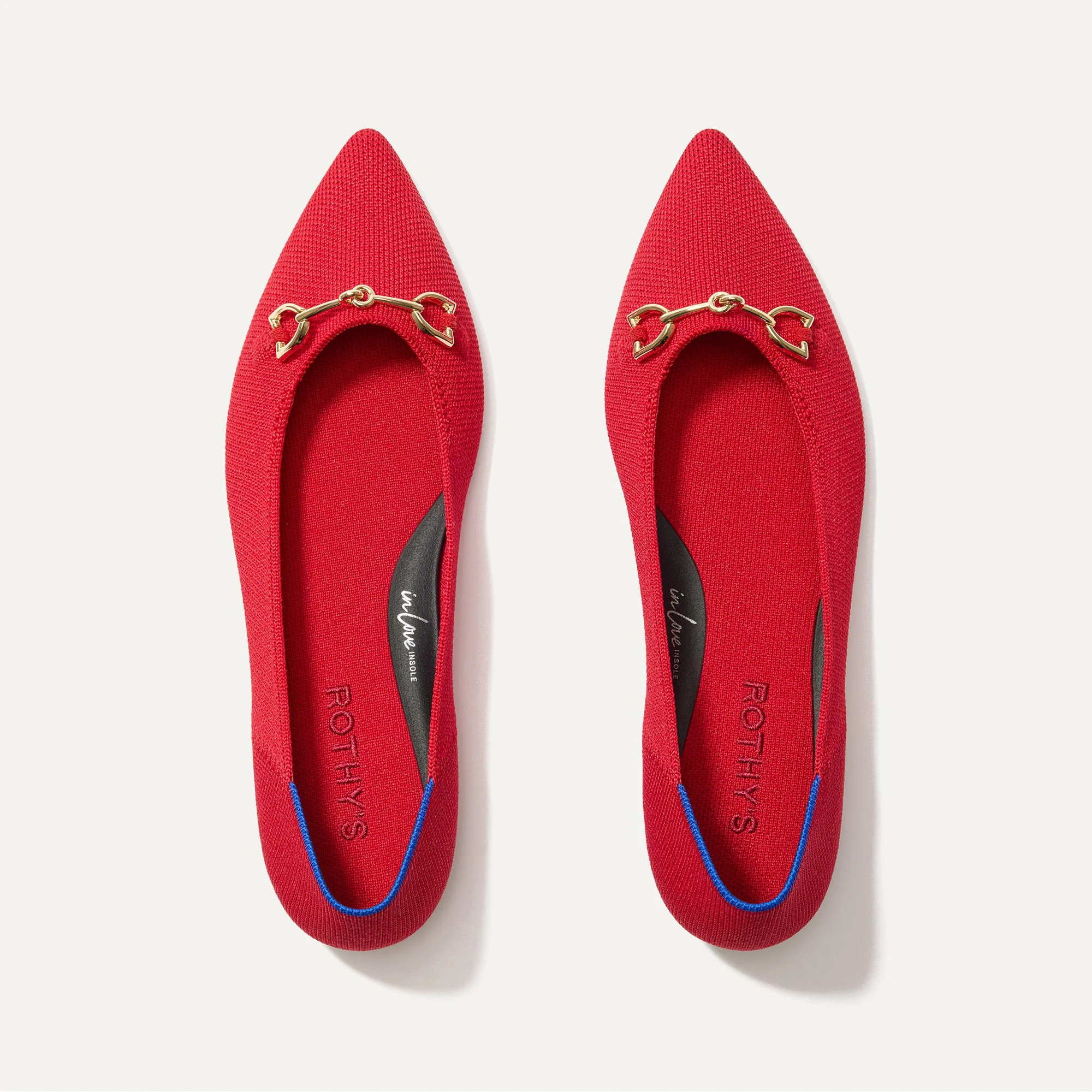 Women's Double Bit Point II in Red Crisp | Rothy's | Rothy's