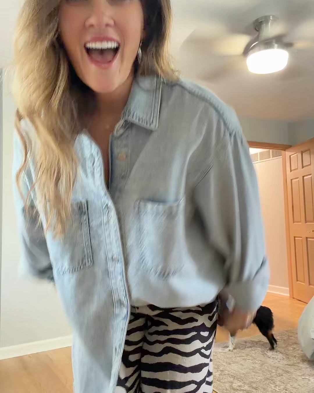 An easy way to dress down these pants, an oversized denim shirt! What I wore for a Tuesday in the office  

#LTKWorkwear #LTKootd