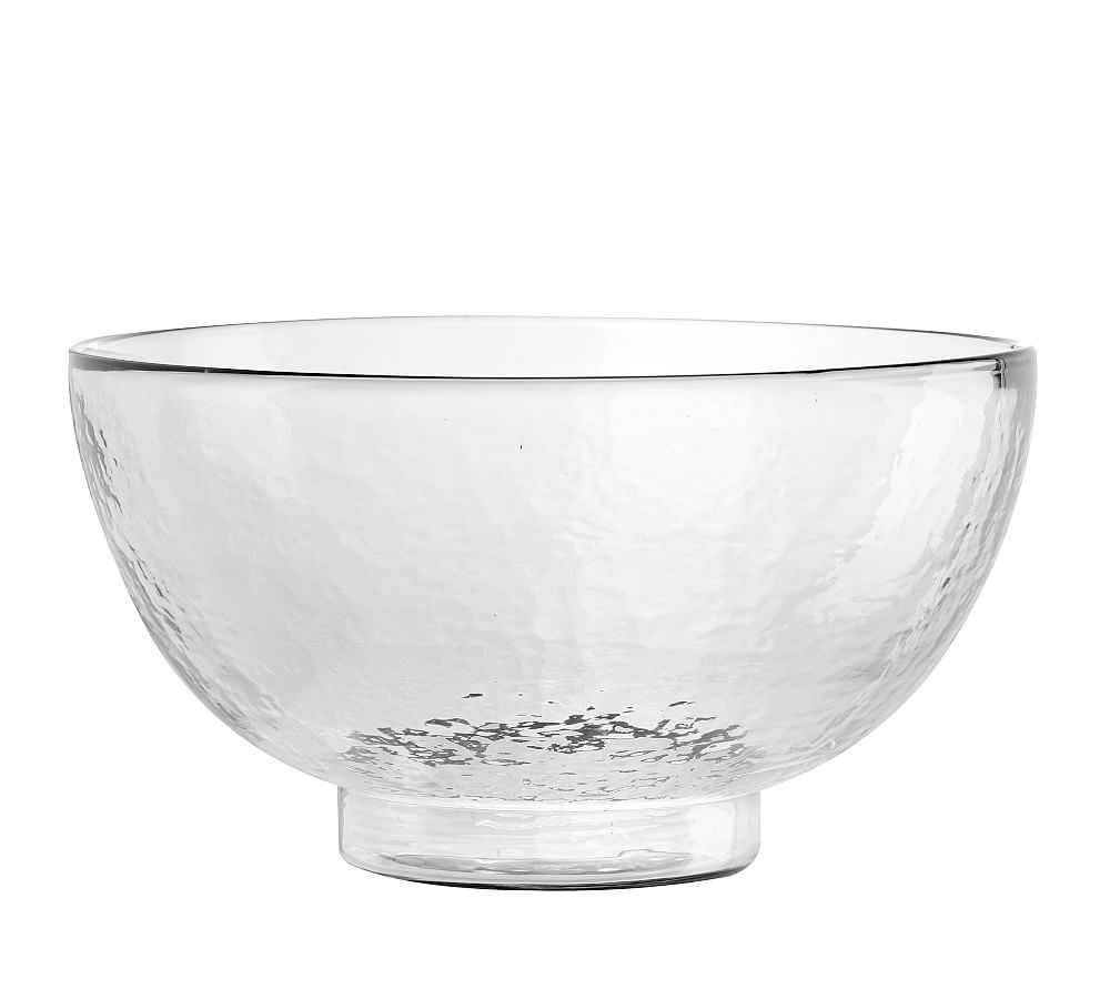 Hammered Glass Serving Bowl - Large | Pottery Barn (US)