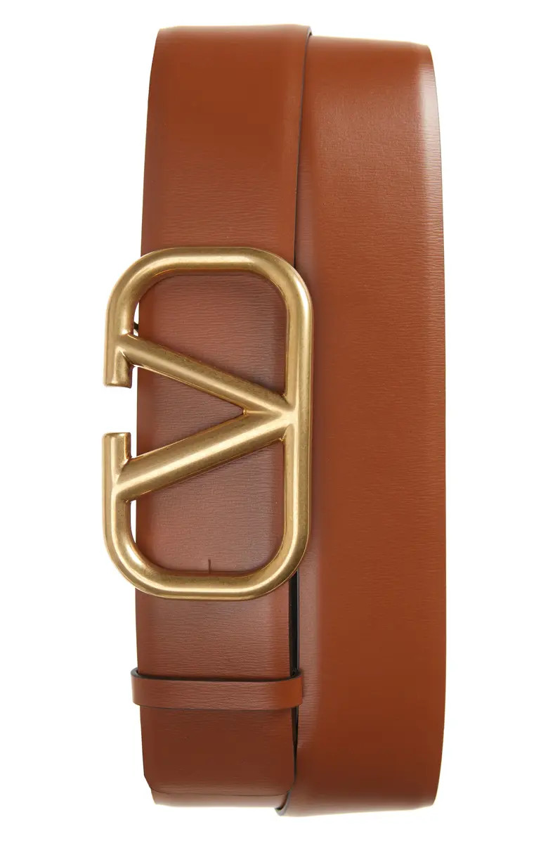VLOGO Buckle Leather Belt | Nordstrom | Nordstrom
