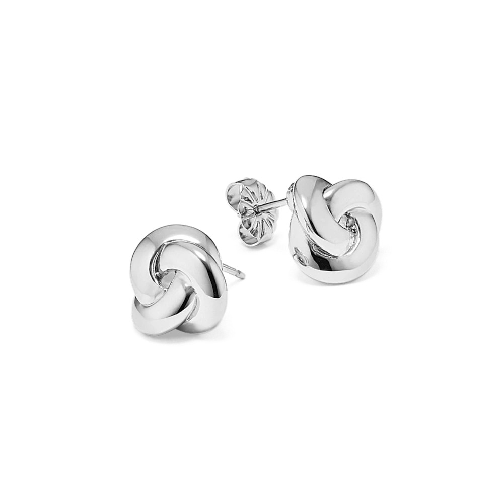 Knotted Sterling Silver Earrings | Shane Co