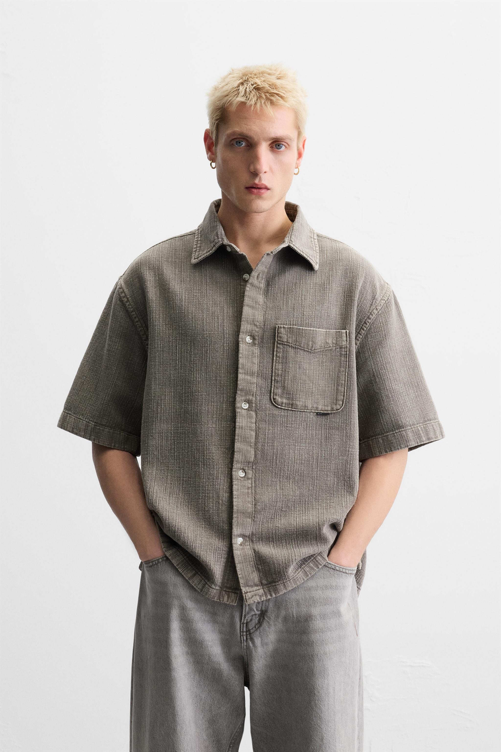 RELIEF WASHED SHIRT | Zara US