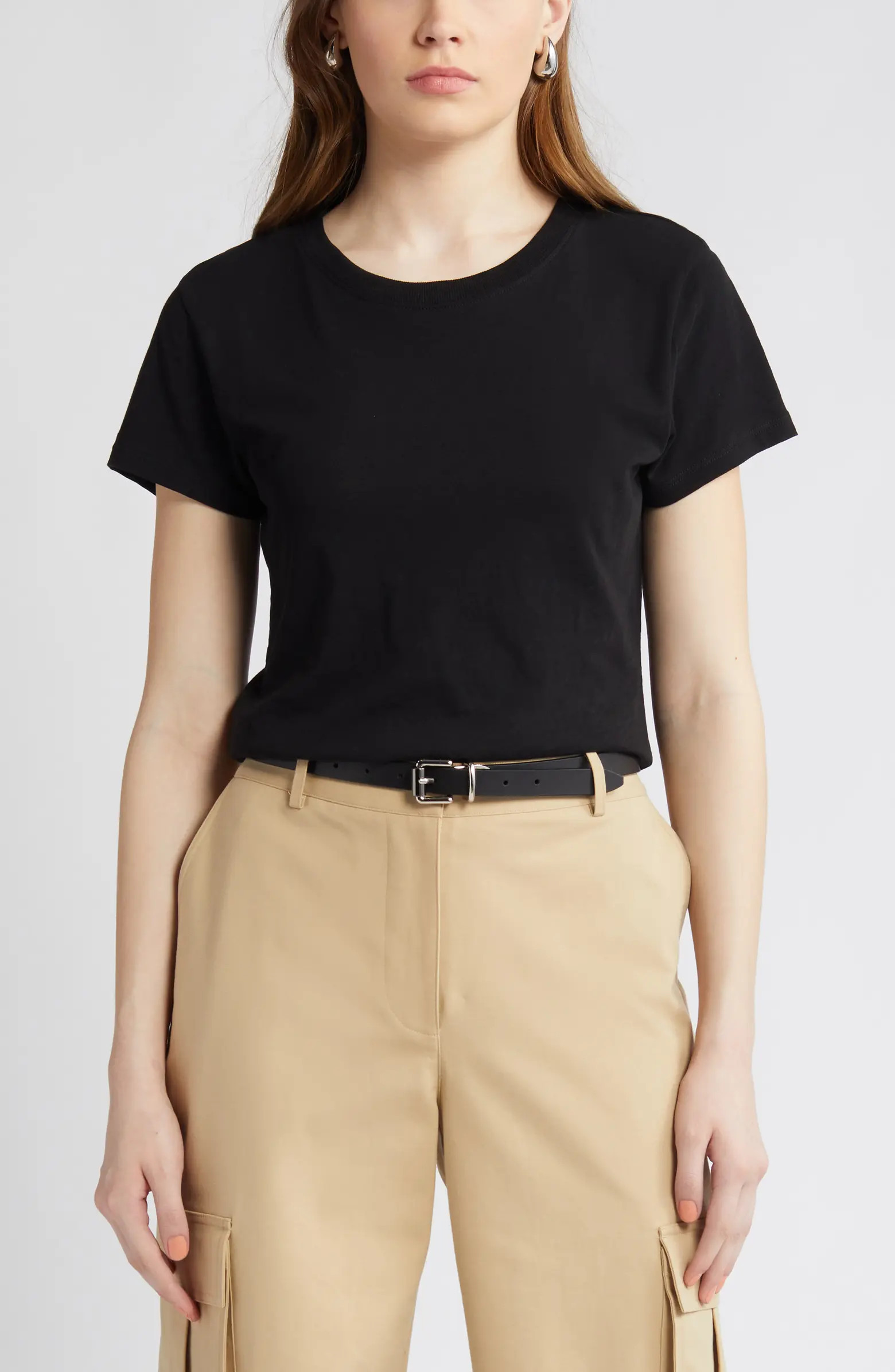 Nordstrom Pima Cotton Slub Crewneck T-Shirt | Nordstrom | Nordstrom