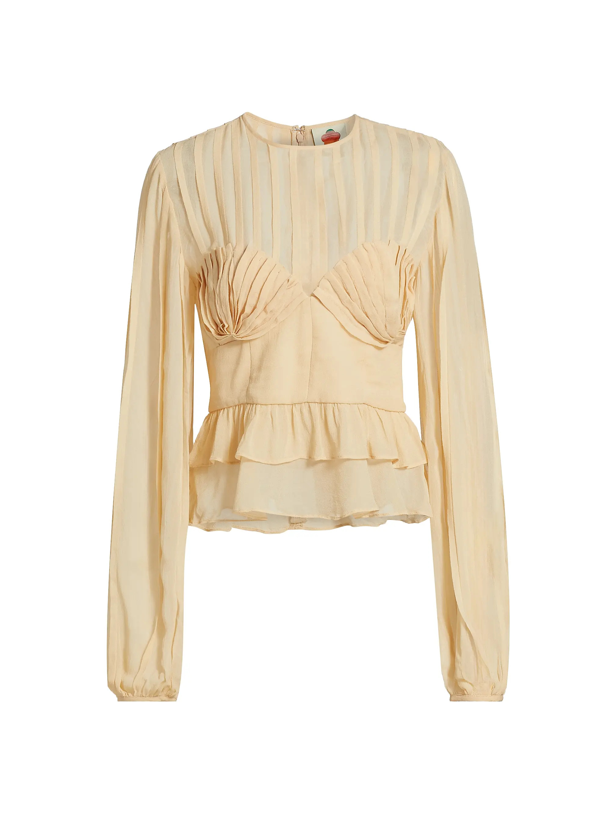 Pleated Bust Blouse | Saks Fifth Avenue