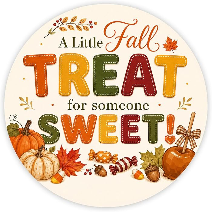 Fall Stickers for Gift Bags, 60Pcs A Little Fall Treat for Someone Sweet Labels, Autumn Gift Stic... | Amazon (US)