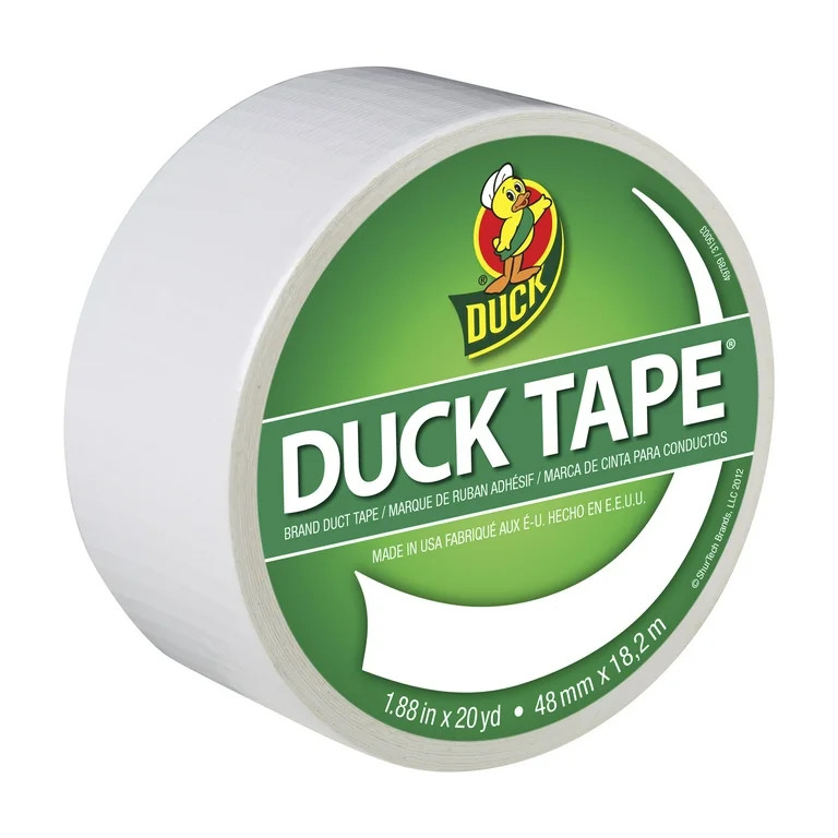 Color Duck Tape Brand Duct Tape, 1.88 in. x 20 yd., White | Walmart (US)