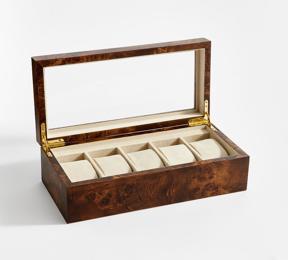 Burlwood Watch Box | Pottery Barn (US)