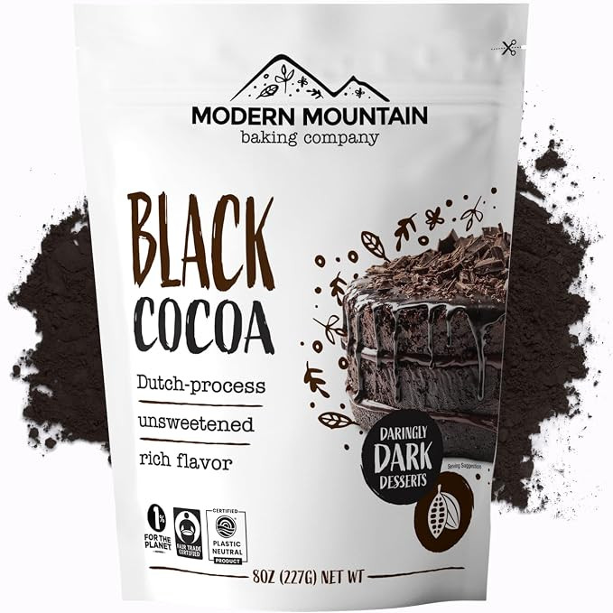 Black Cocoa Powder (8 oz) Bake the Darkest Chocolate Baked Goods, Achieve Rich Chocolate Flavor, ... | Amazon (US)