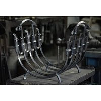 Firewood Holder, Firewood Storage, Stand, Fireplace, Log Fire Poker, Mens Gift, Personalized Steel Anniversary | Etsy (US)