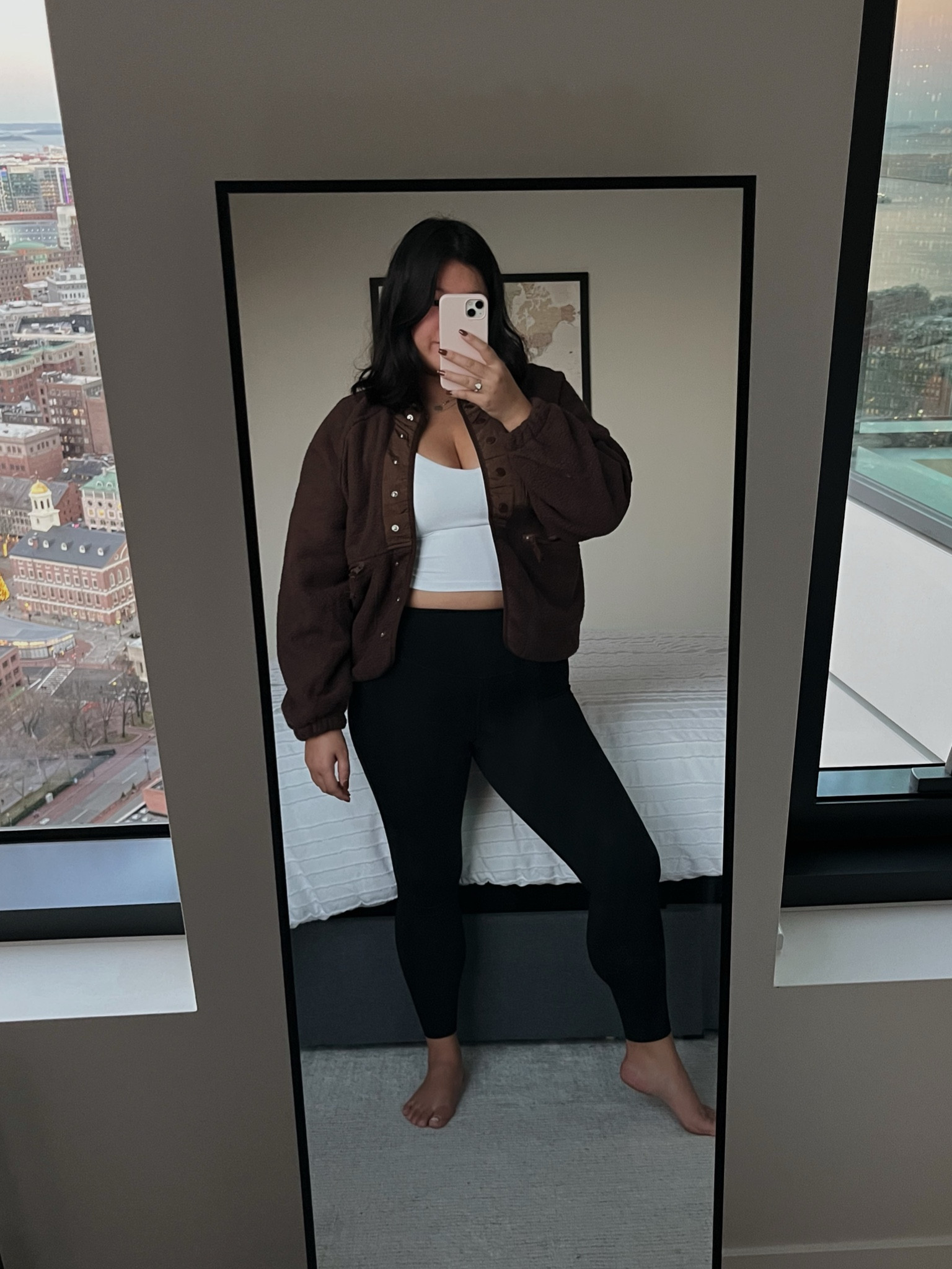 The perfect outfit to run errands during the busy holiday season 🫶🏼

I am wearing a size medium in the jacket, a large in the tank, and 6 in the leggings  

#LTKActive #LTKStyleTip #LTKSaleAlert