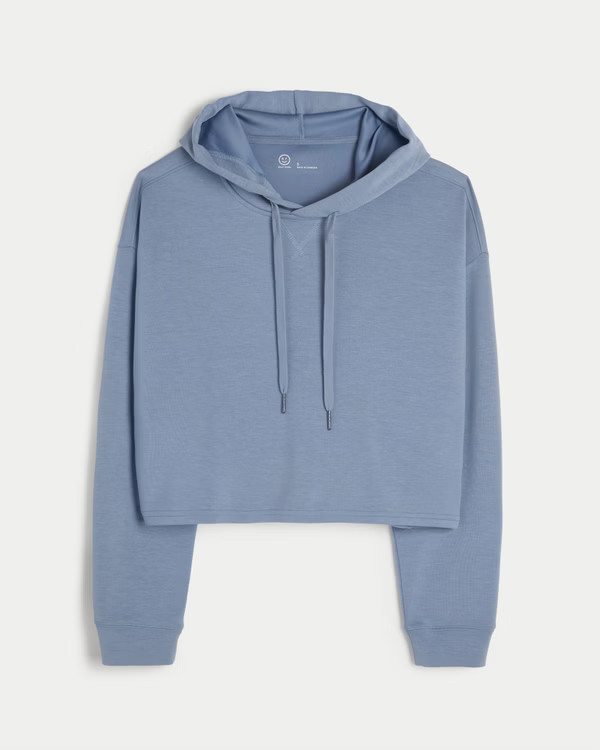 Women's Gilly Hicks Active Crop Cooldown Hoodie | Women's Clearance | HollisterCo.com | Hollister (US)