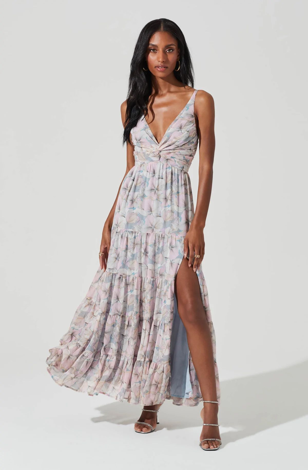 Elsa Floral Tiered Maxi Dress | ASTR The Label (US)