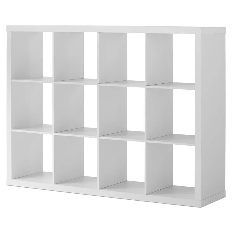 Better Homes & Gardens 12-Cube Storage Organizer, Textured White | Walmart (US)