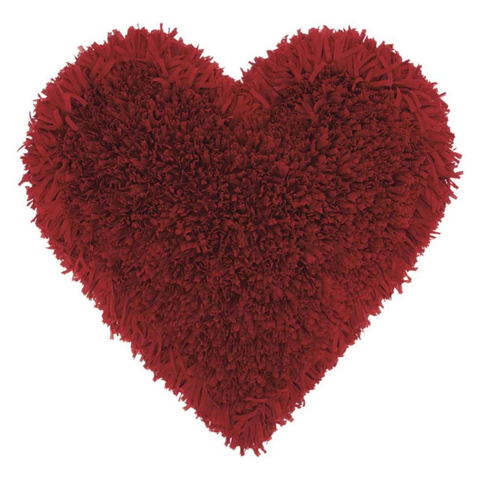 Nourison Frame Heart Shag Decorative Throw Pillow, 18" x 18", Deep Red - Walmart.com | Walmart (US)