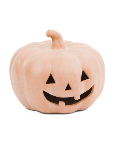Outdoor Safe Ceramic Jack O Lantern Pumpkin | TJ Maxx