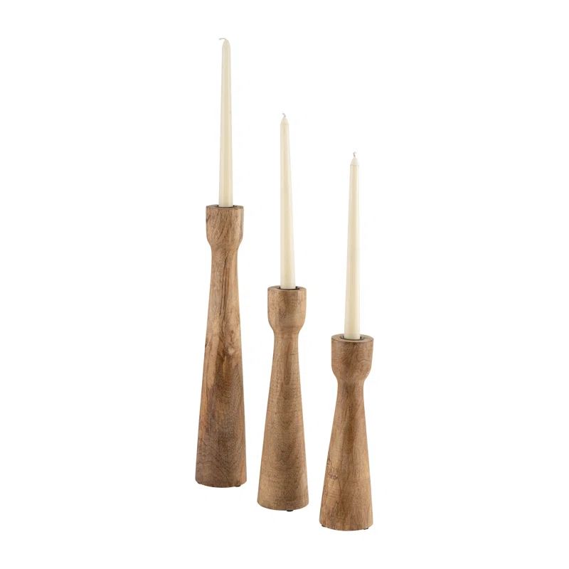 Cherina Wood Candlestick | Wayfair North America