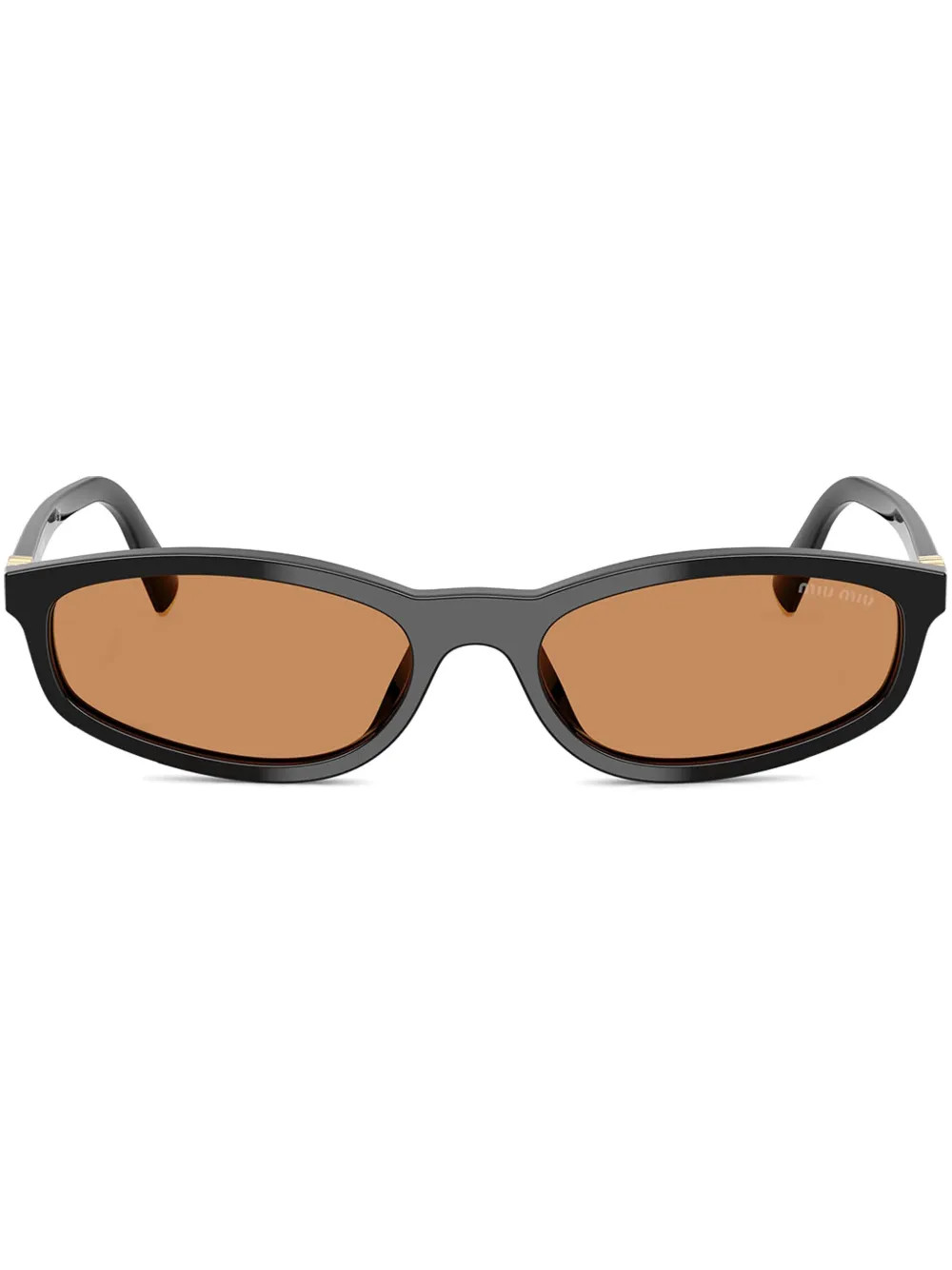 Miu Miu Eyewear oval-frame Sunglasses | Black | FARFETCH AU | Farfetch Global