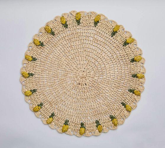 Tulip Edged Handwoven Placemat, Set of 4 | Pottery Barn (US)