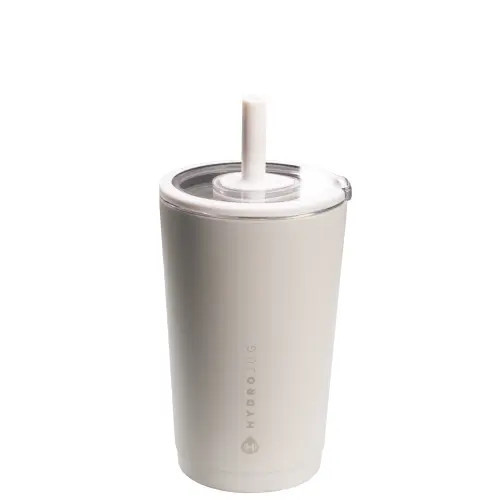 HydroJug Everyday Tumbler - Ceramic-Lined Insulated Tumbler with Straw and Soft-Touch Lid, Cup Holder Friendly in Linen at Nordstrom, Size Small | Nordstrom