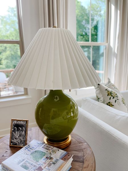 Budget friendly Amazon table lamp - fluted lampshade - green home decor - colored table lamp - Nancy Meyers inspired home 

#LTKstyletip #LTKhome