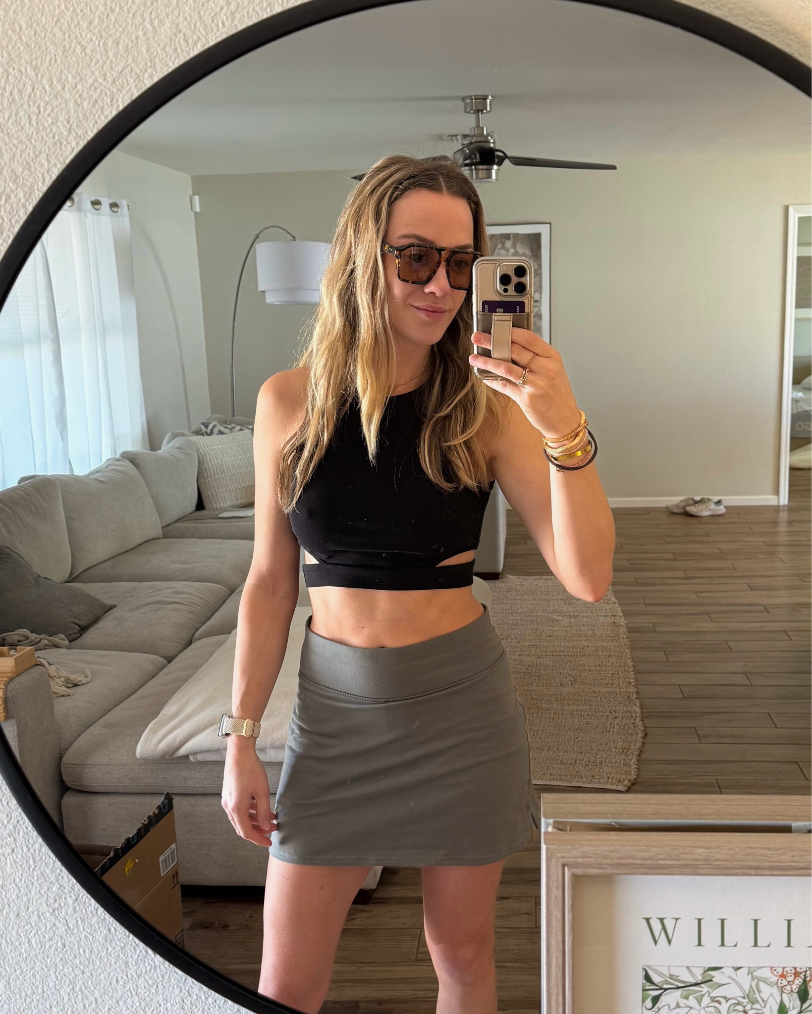New skirt & glasses! Wearing M Green Skort. Organic cotton and super comfortable! 

#LTKActive #LTKSeasonal #LTKStyleTip