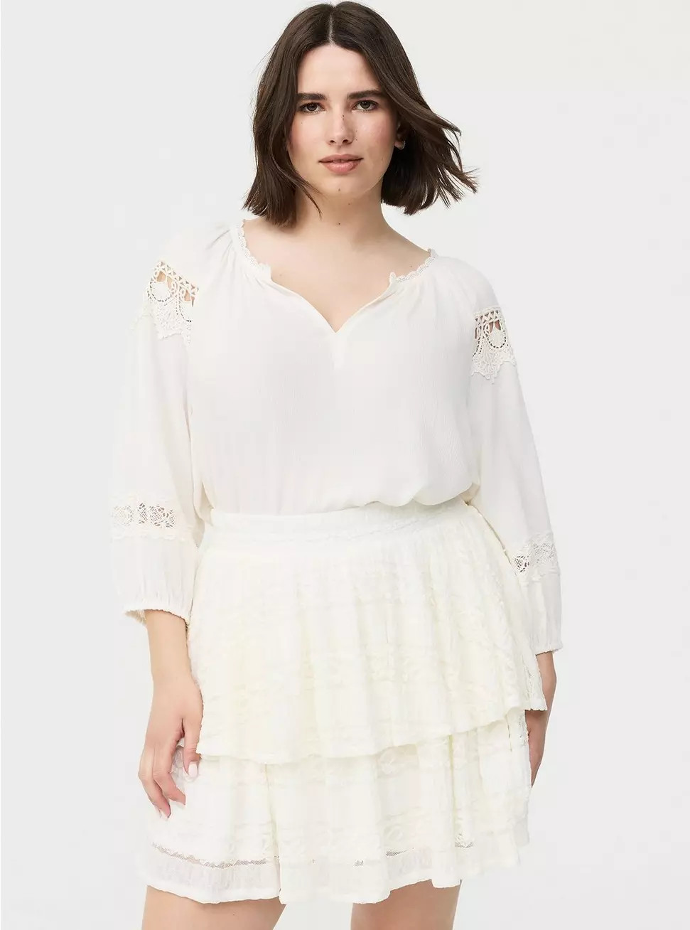 Gauze Lace Trim Top | Torrid (US & Canada)