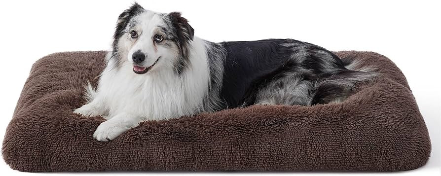 Bedsure Washable Extra Large Dog Bed for Crate, Faux Fur Dog Crate Pad for Large Breed, Plush Sof... | Amazon (US)
