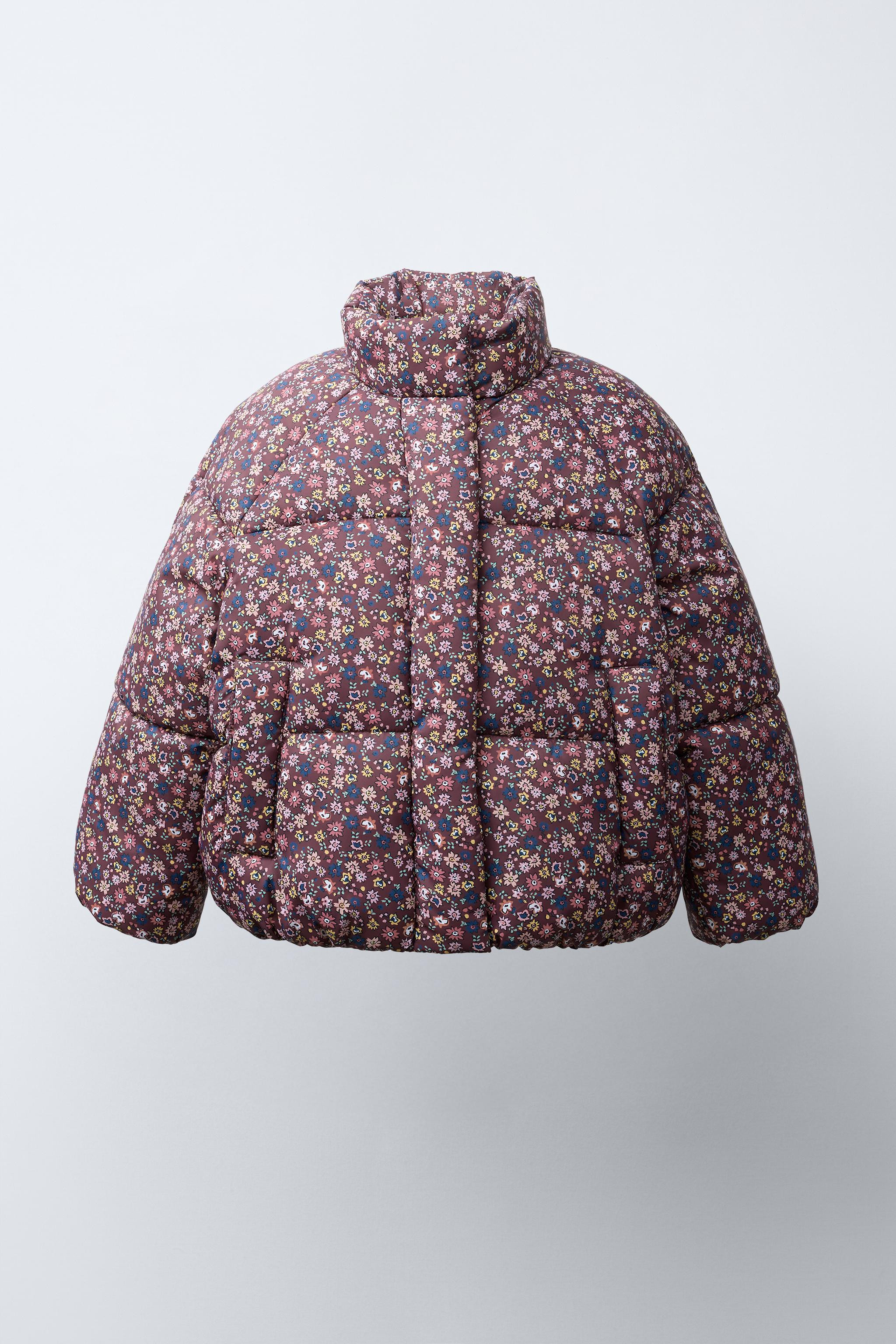 FLOWER PRINT PUFFER JACKET | Zara US