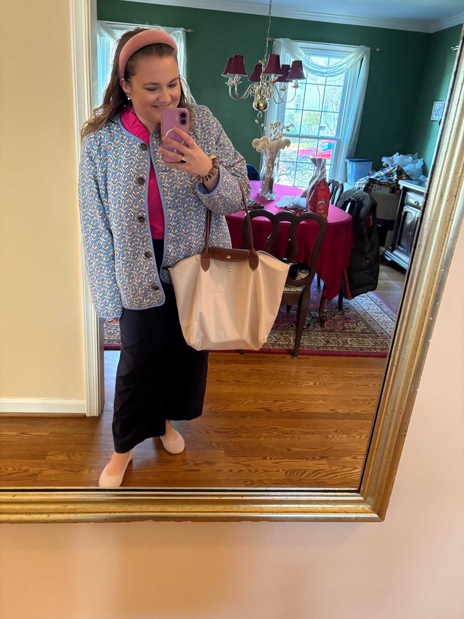 November 26, 2025 OOTD!

Block Print Jacket • Block Print • Quilted Jacket • Jacket • Longchamp Tote • Tan Tote • Comfortable Flats • Pink Blouse • Block Print Quilted Jacket • Printed Quilted Jackett

#LTKMidsize #LTKootd #LTKPetite