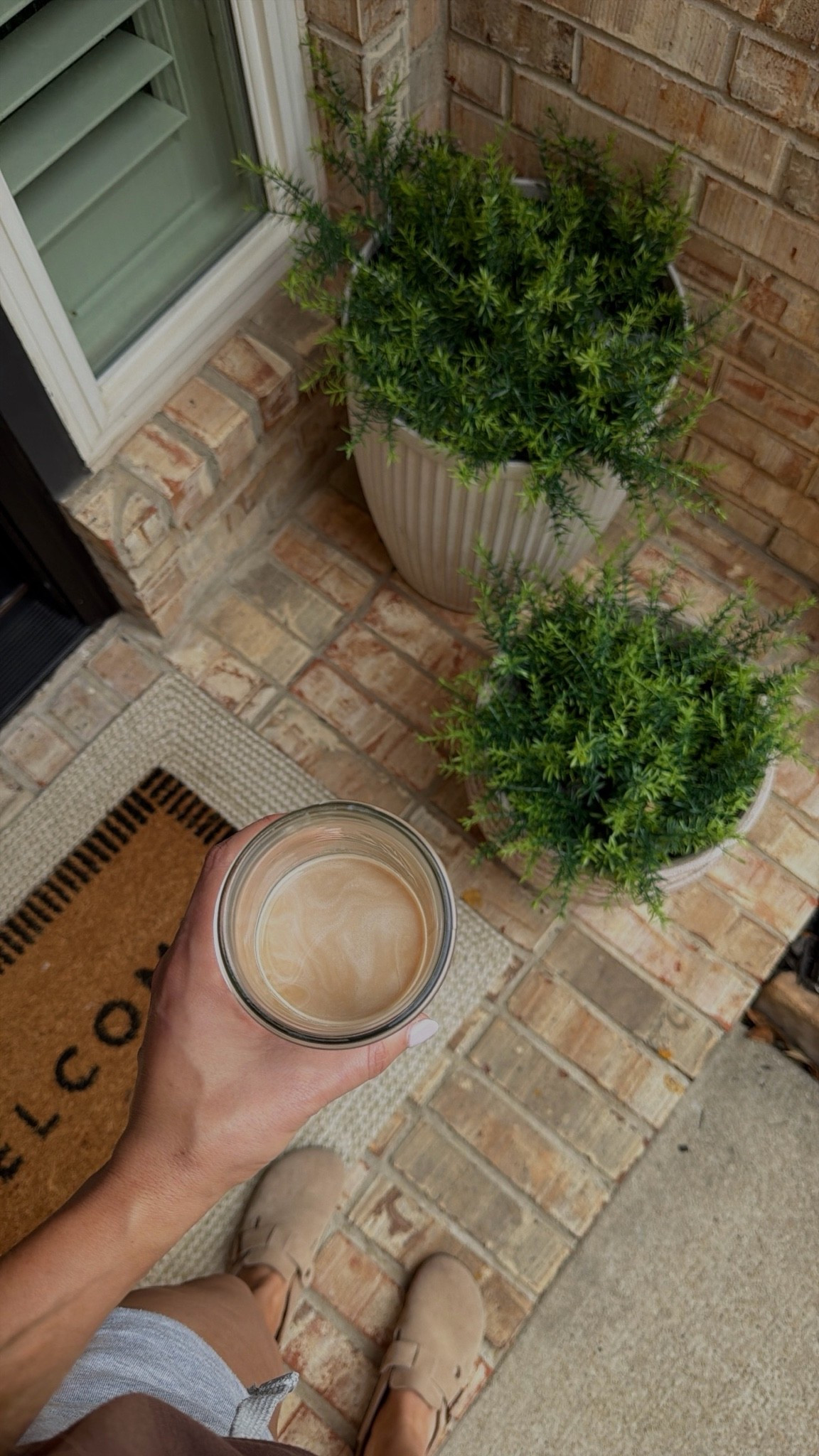 My Amazon faux plants and front porch details!