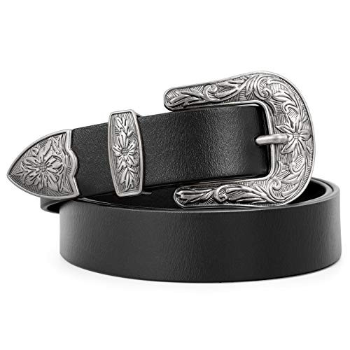 WERFORU Western Belt For Women,Cowgirl Cowboy Belt For Jeans Pants With Silver Vintage Western Bu... | Amazon (US)