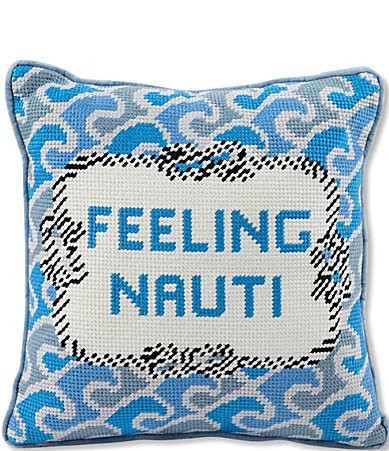 Furbish Nauti Needlepoint Pillow - Multi | Dillard's