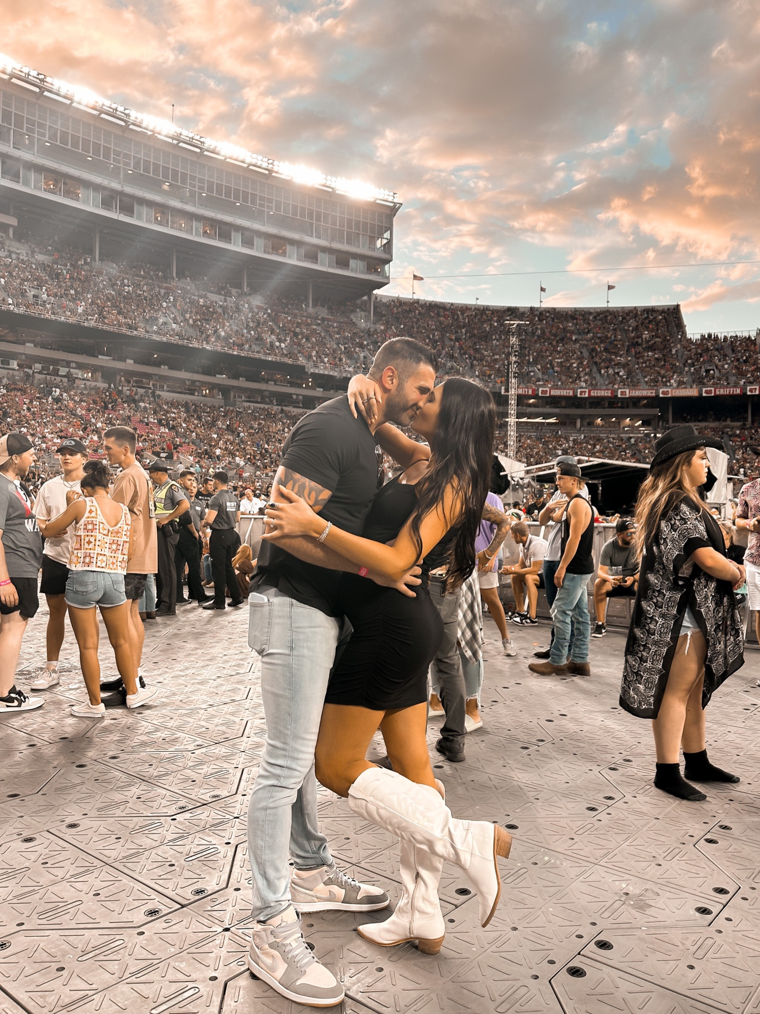 Country concert outfits
Couples outfit ideas
Amazon dress size medium - perfect if you’re prego 🤰🏻
Boots super comfy! 
Justin loves these jeans and they are old navy!!
Men’s fashion
Nike air Jordan 1
Justin’s tshirt is also amazon! Wearing an XL

#LTKunder50 #LTKbump #LTKmens