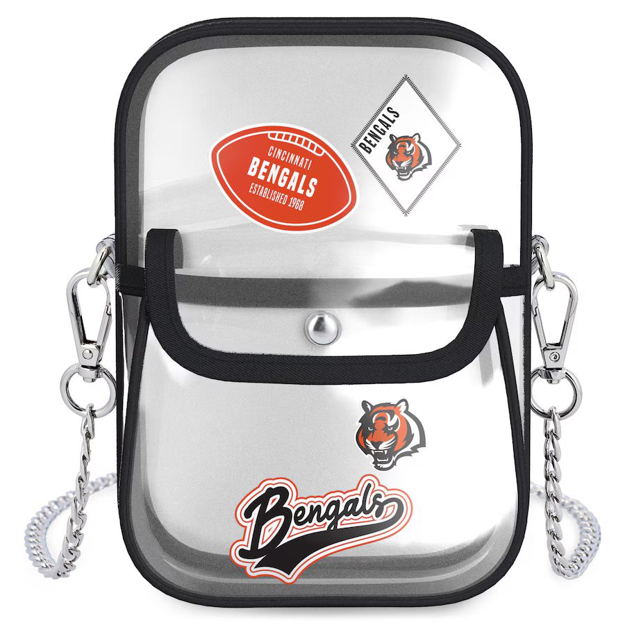 Cincinnati Bengals WEAR by Erin Andrews Clear Stadium Crossbody Bag | Lids