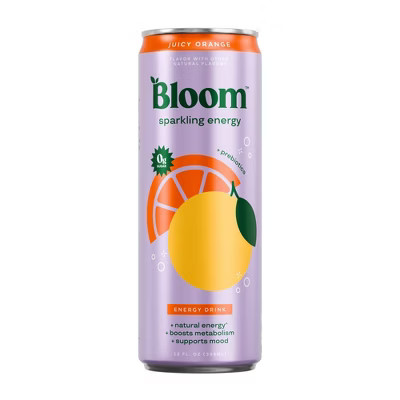 Bloom Juicy Orange Energy Drink - 12 fl oz Can | Target