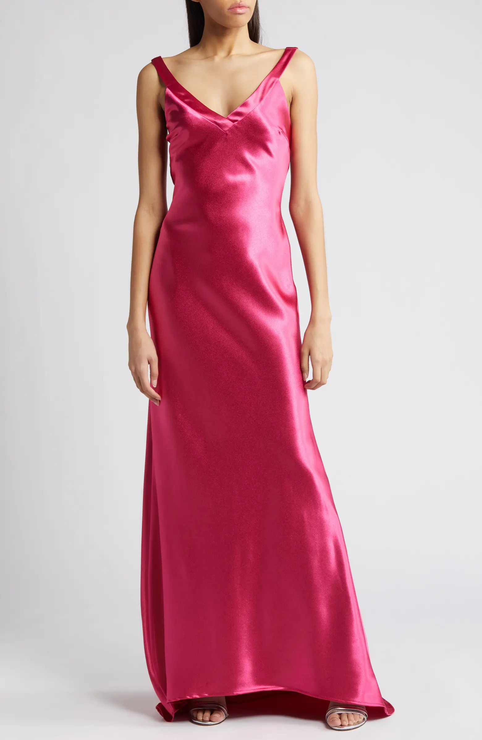 Lulus Perfectly Classy Satin Gown | Nordstrom | Nordstrom