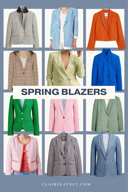 Spring blazers full of color and personality. For work or to elevate everyday casual outfits
❤️ Claire Lately 

#LTKstyletip #LTKSeasonal #LTKworkwear