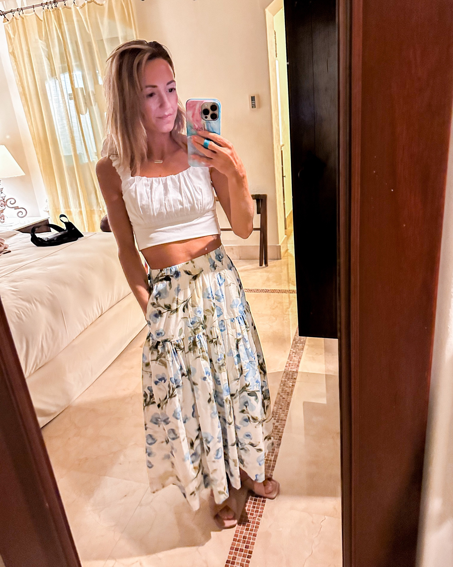 Matching skirt set! Love these sets and love how you can dress them up or down! #skirtset #vacationessentials #summeressentials 

#LTKunder100 #LTKFind #LTKSeasonal