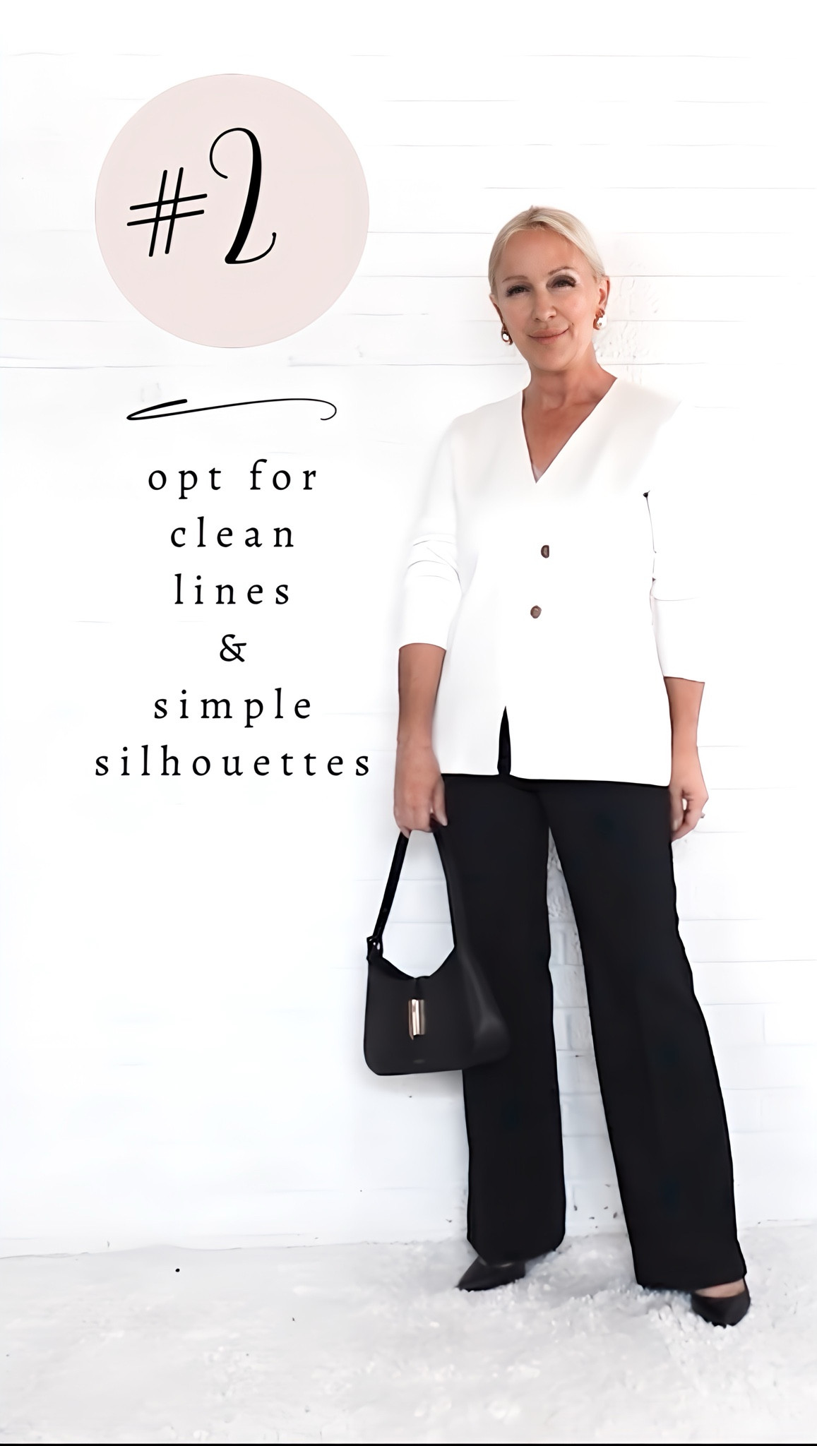 The Rules of Classic #2: Opt for Clean Lines and Simple Silhouettes.  This means to pass on wardrobe items with excessive frills, ruffles, pleats, details, buttons, diagonal lines / cuts, etc.  Nothing busy! These are all items that tend to go out of style quickly. By opting for clothing with clean lines and simple silhouettes, the items stay in style longer, allowing you to wear your purchase year after year.  Plus, chances are you won’t look back at a photo of that outfit in 20 years and think, “What was I thinking with that outfit?!?!”


#LTKOver40 #LTKSeasonal #LTKStyleTip