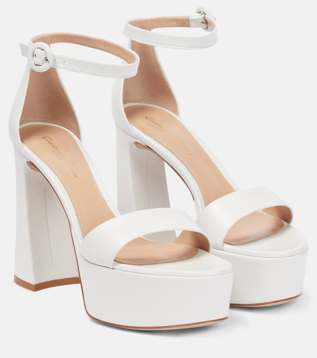 Bridal Holly leather platforms sandals | Mytheresa (US/CA)