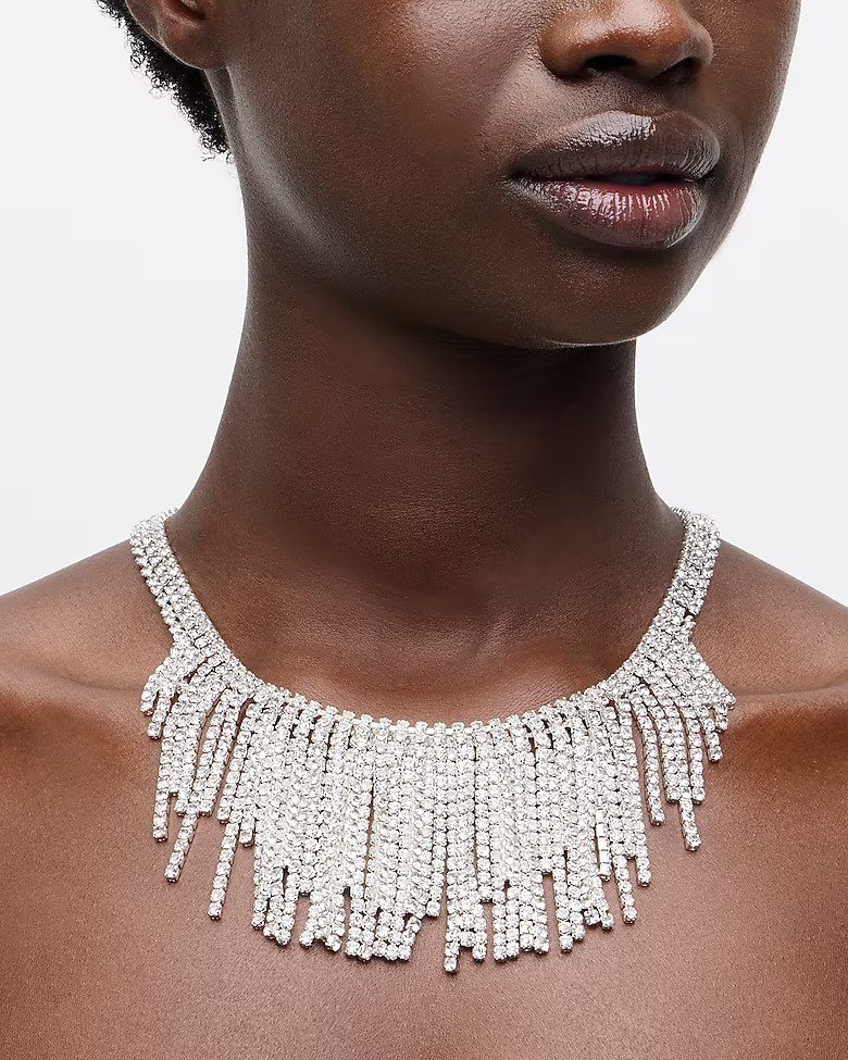 Crystal fringe necklace | J. Crew US