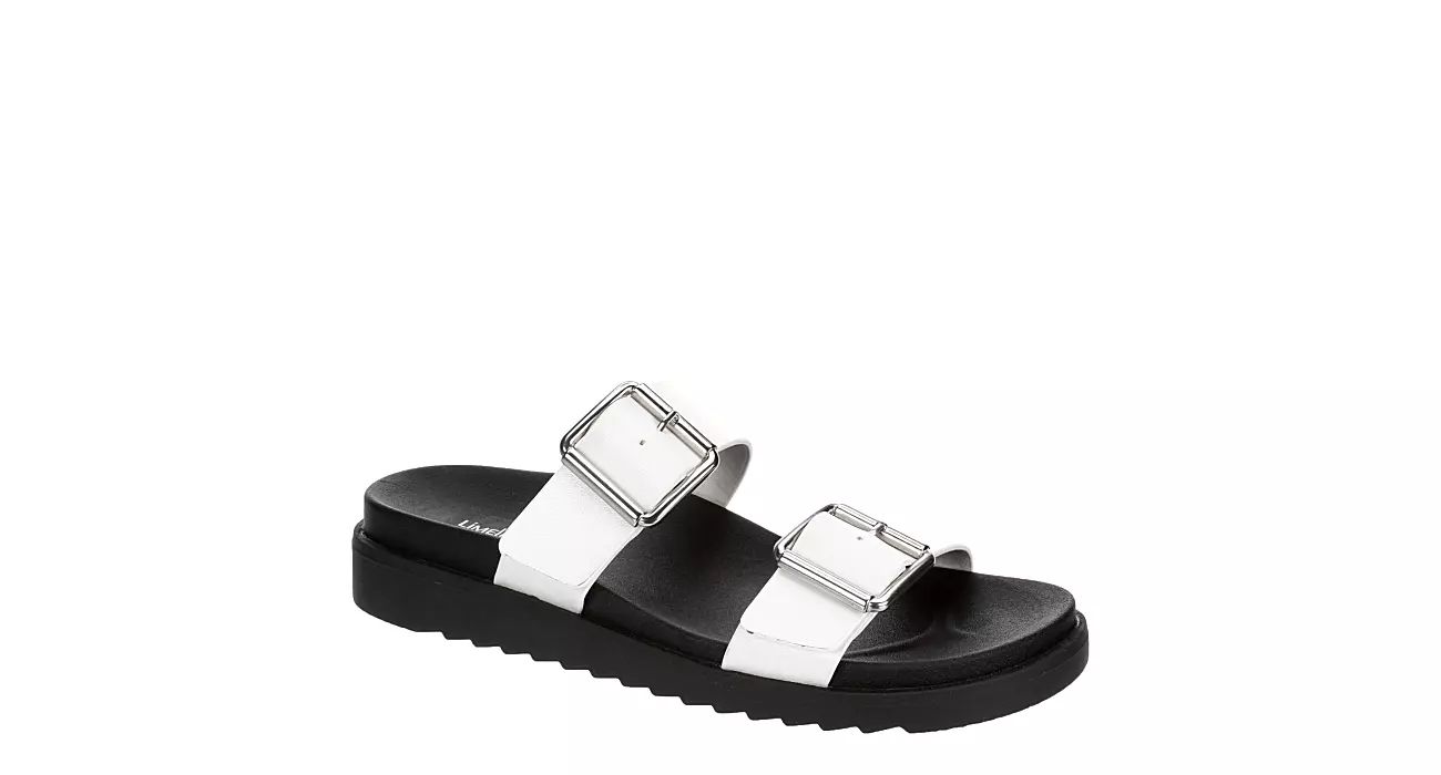 Limelight Womens Odessa Slide Sandal - White | Rack Room Shoes