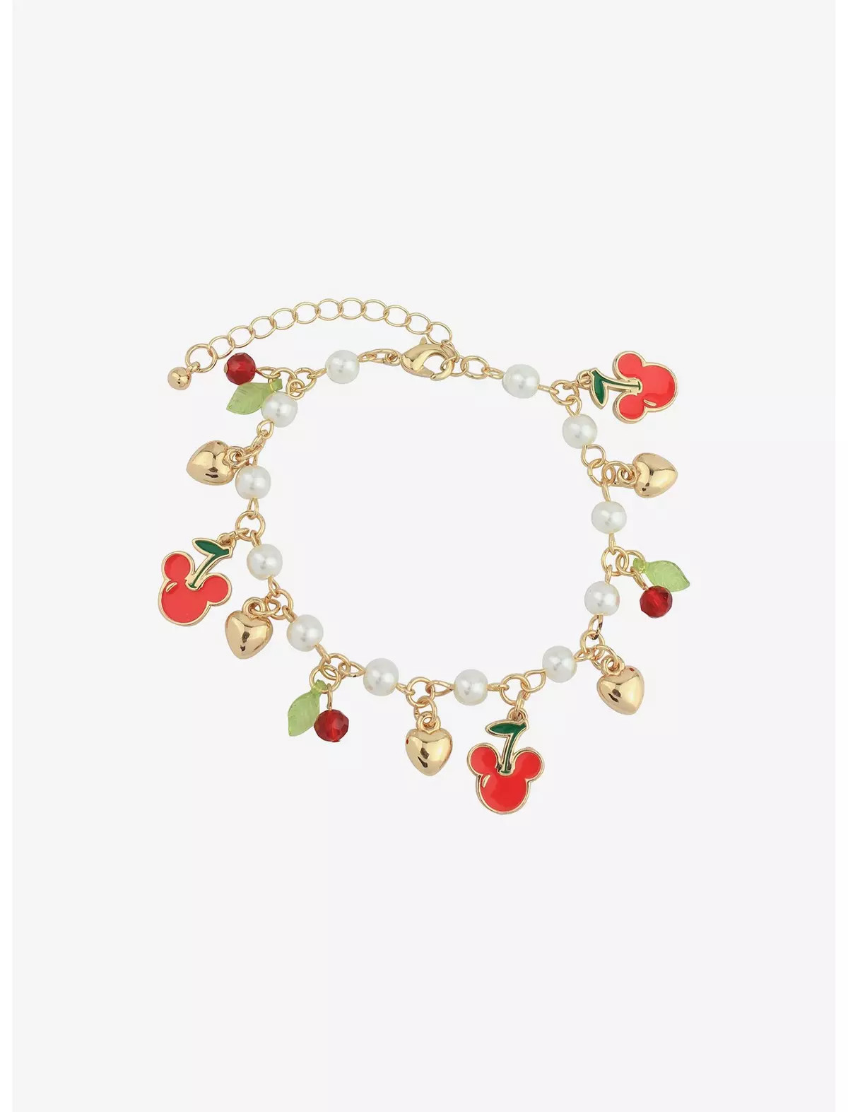Her Universe Disney Mickey Mouse Cherry Charm Bracelet | Hot Topic | Hot Topic