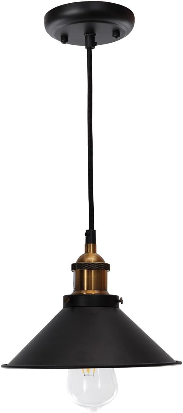 Moe's Home Collection Iron and Aluminum Renata Pendant Light, Black | Amazon (US)