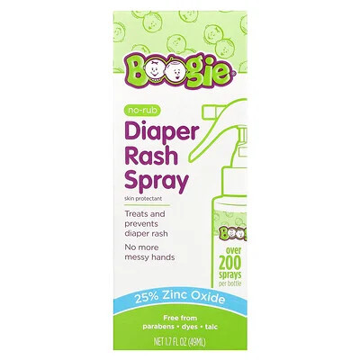 Boogie Wipes, No-Rub Diaper Rash Spray , 1.7 fl oz (49 ml) | iHerb