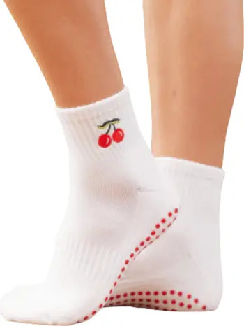 Cherry Ankle Grip Socks | Nordstrom